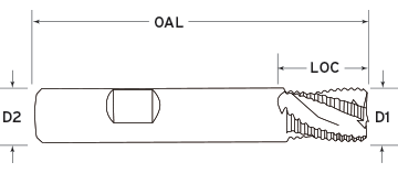 3 Flute Rougher Diagram